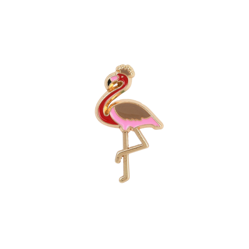 Gold Flamingo Fiesta Pin