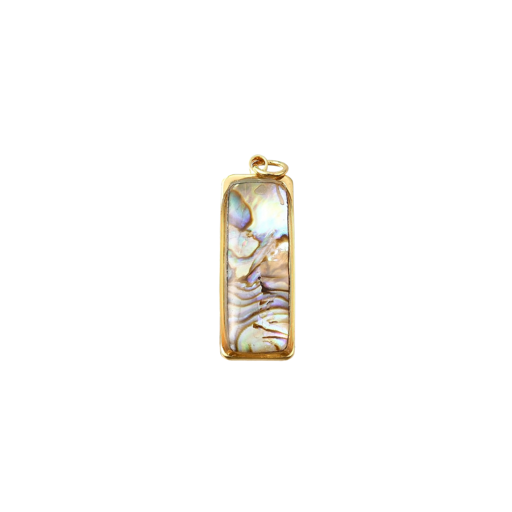 Transparent front view of the Gold Tideglass Charm