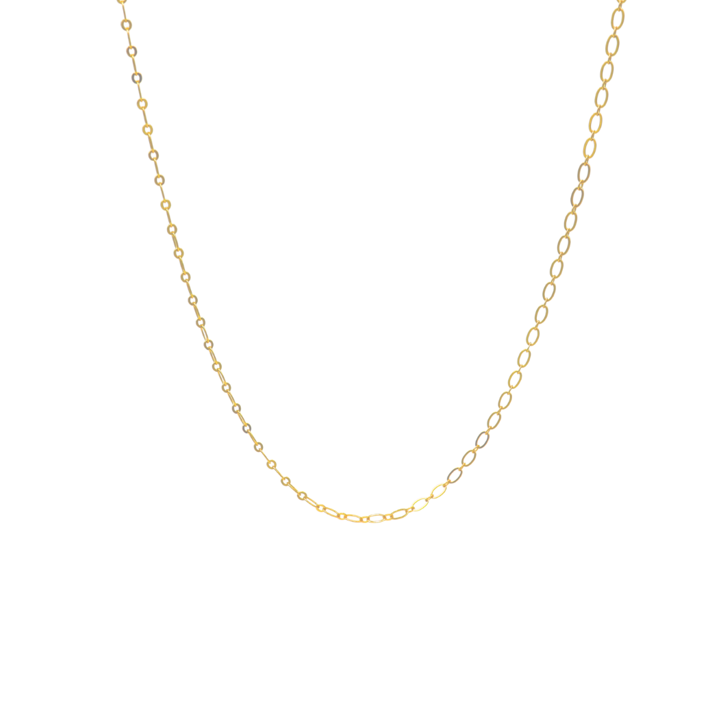 Transparent view of the Gold Christie Necklace