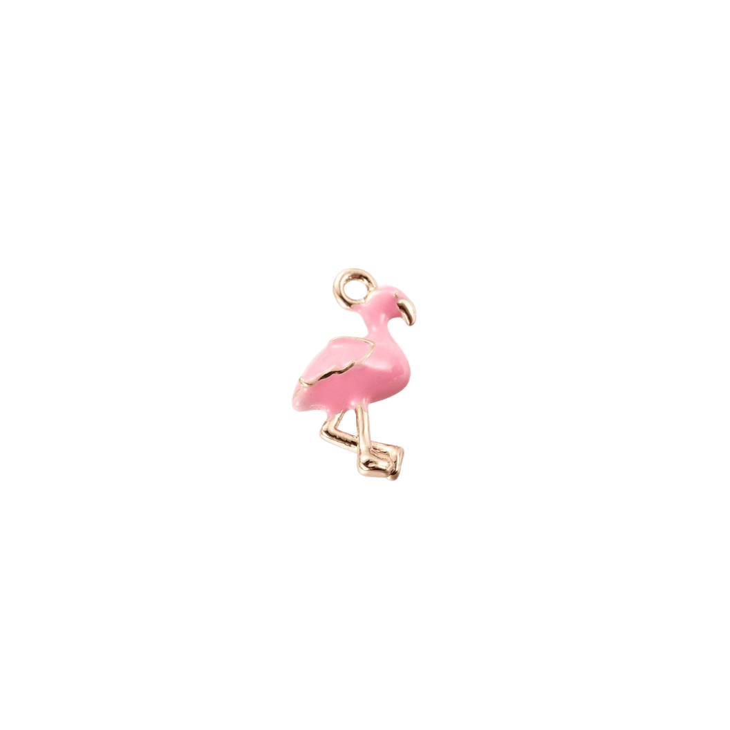 Transparent view of the Gold Flamingo Dazzle Charm