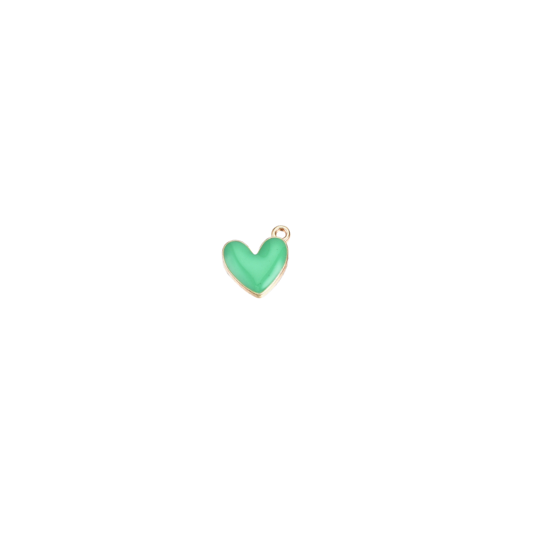 Gold Mini Bubble Heart Charm | Assorted
