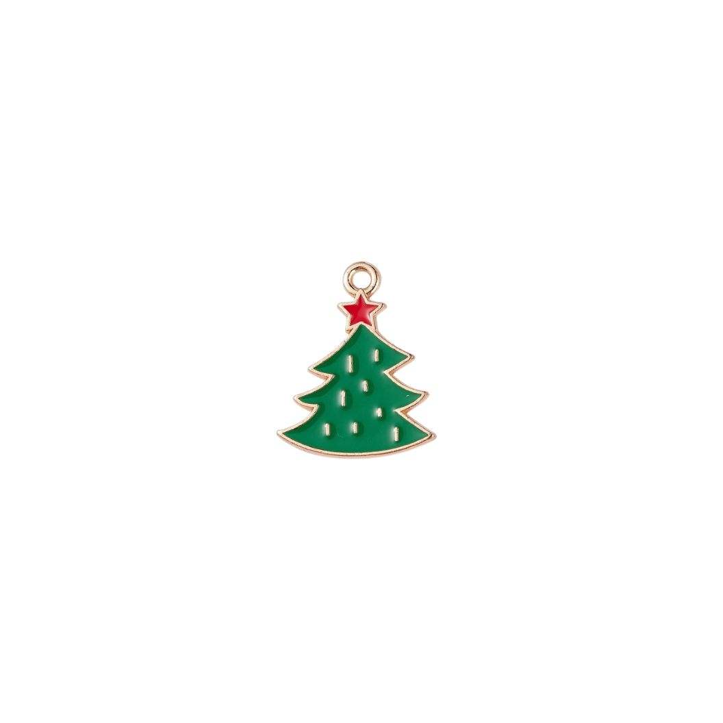 Gold Merry & Bright Tree Charm