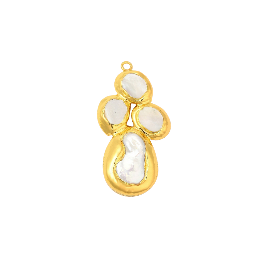Gold Seaborn Cross Charm
