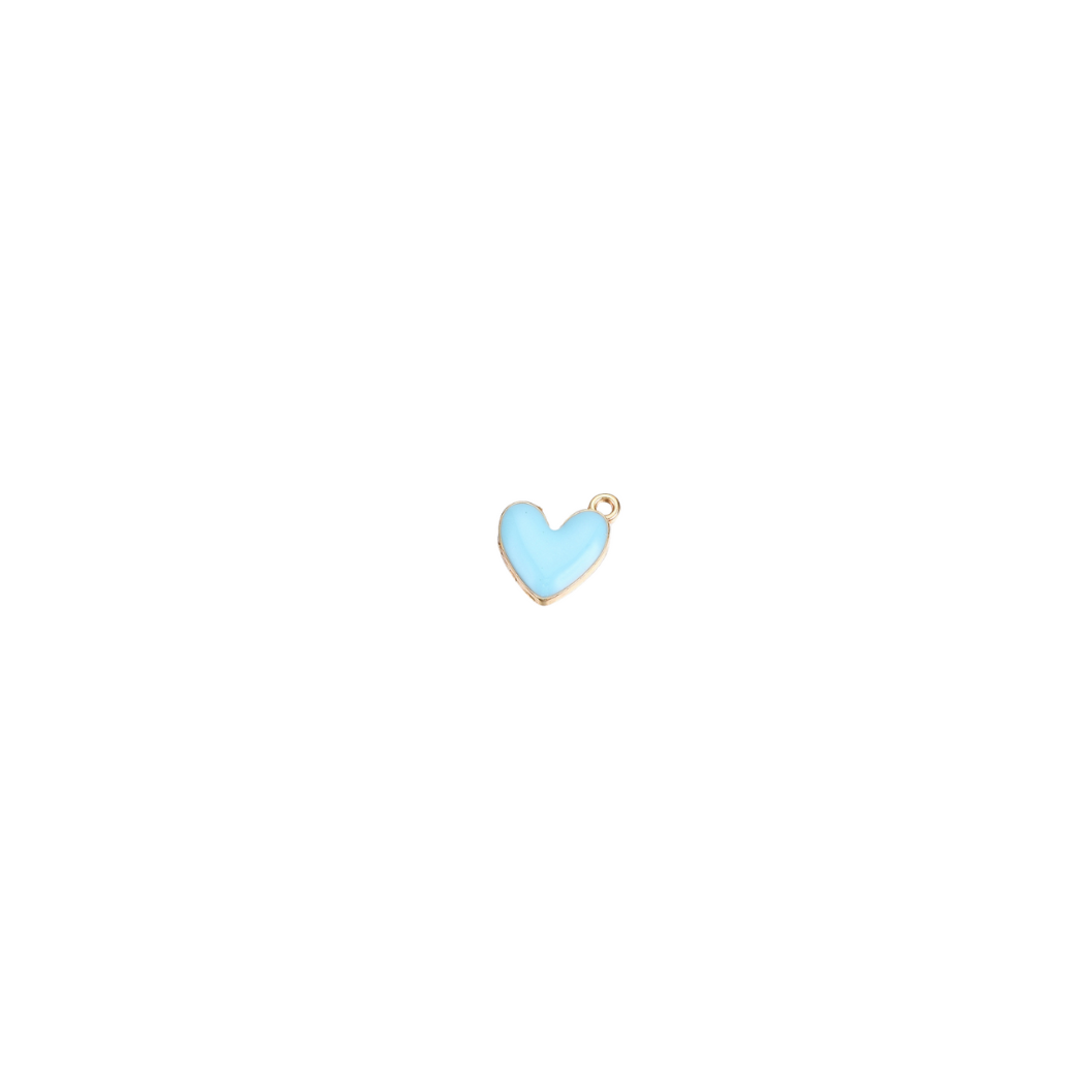 Gold Mini Bubble Heart Charm | Assorted