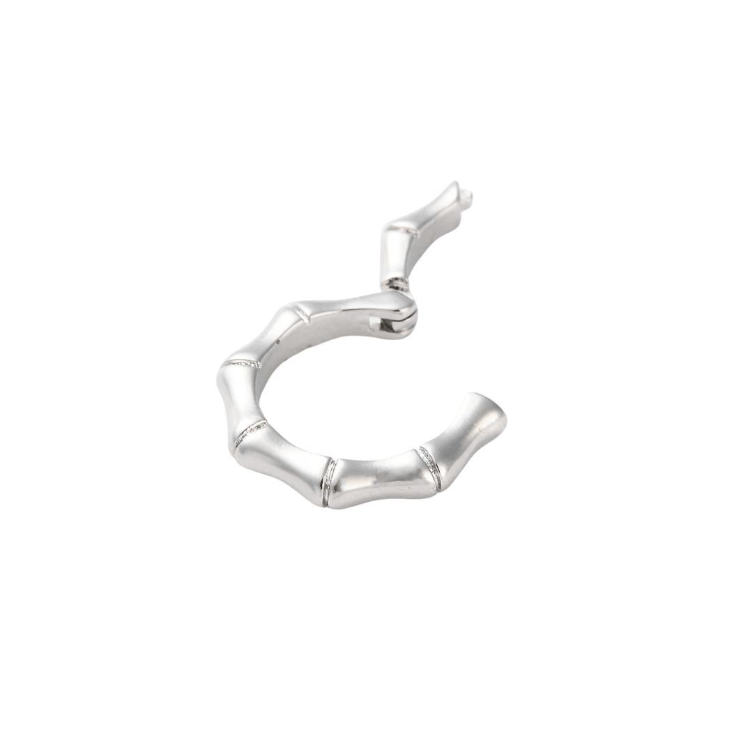 Side view of the Silver Finley Bamboo Carabiner