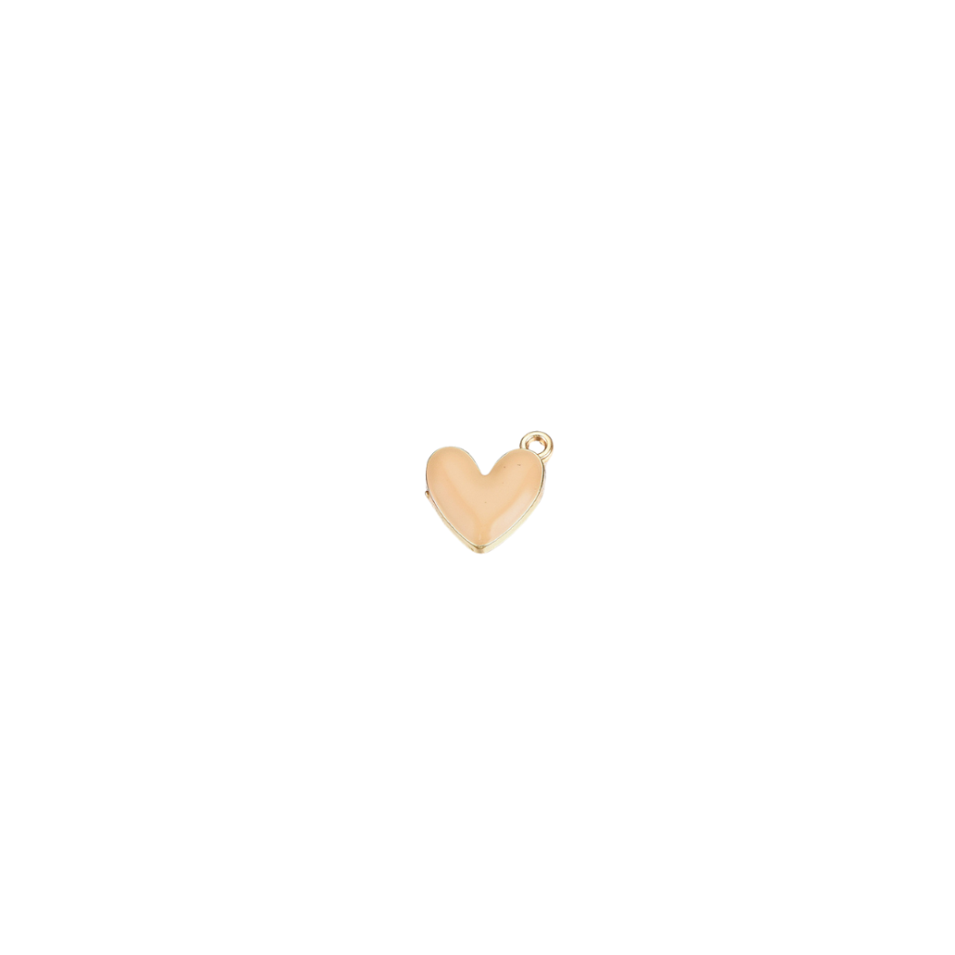 Gold Mini Bubble Heart Charm | Assorted