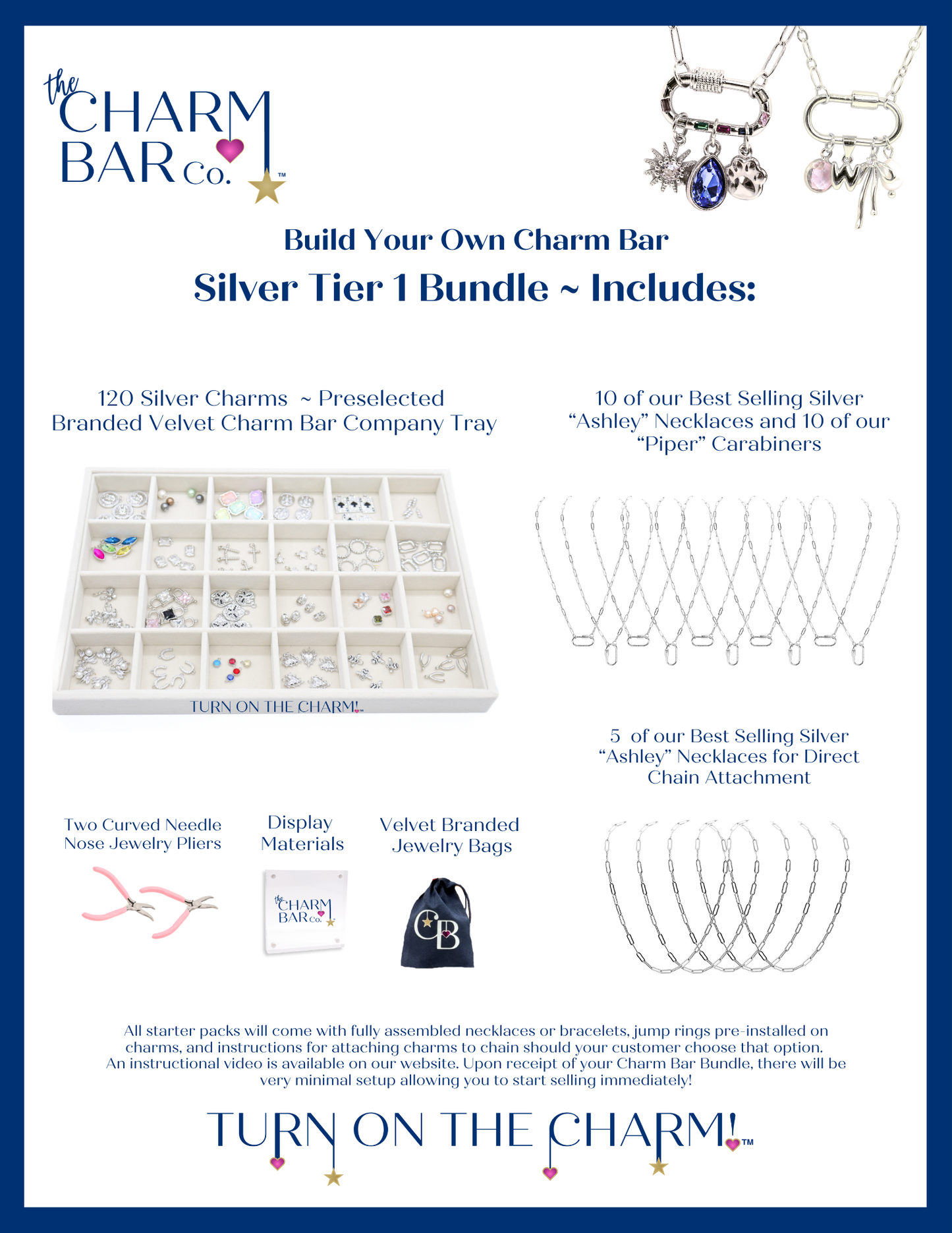 Silver Tier 1 Charm Bar Bundle