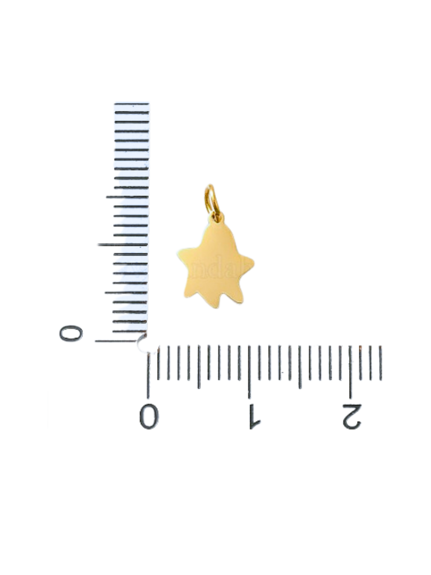 Gold Itty Bitty Ghost Charm