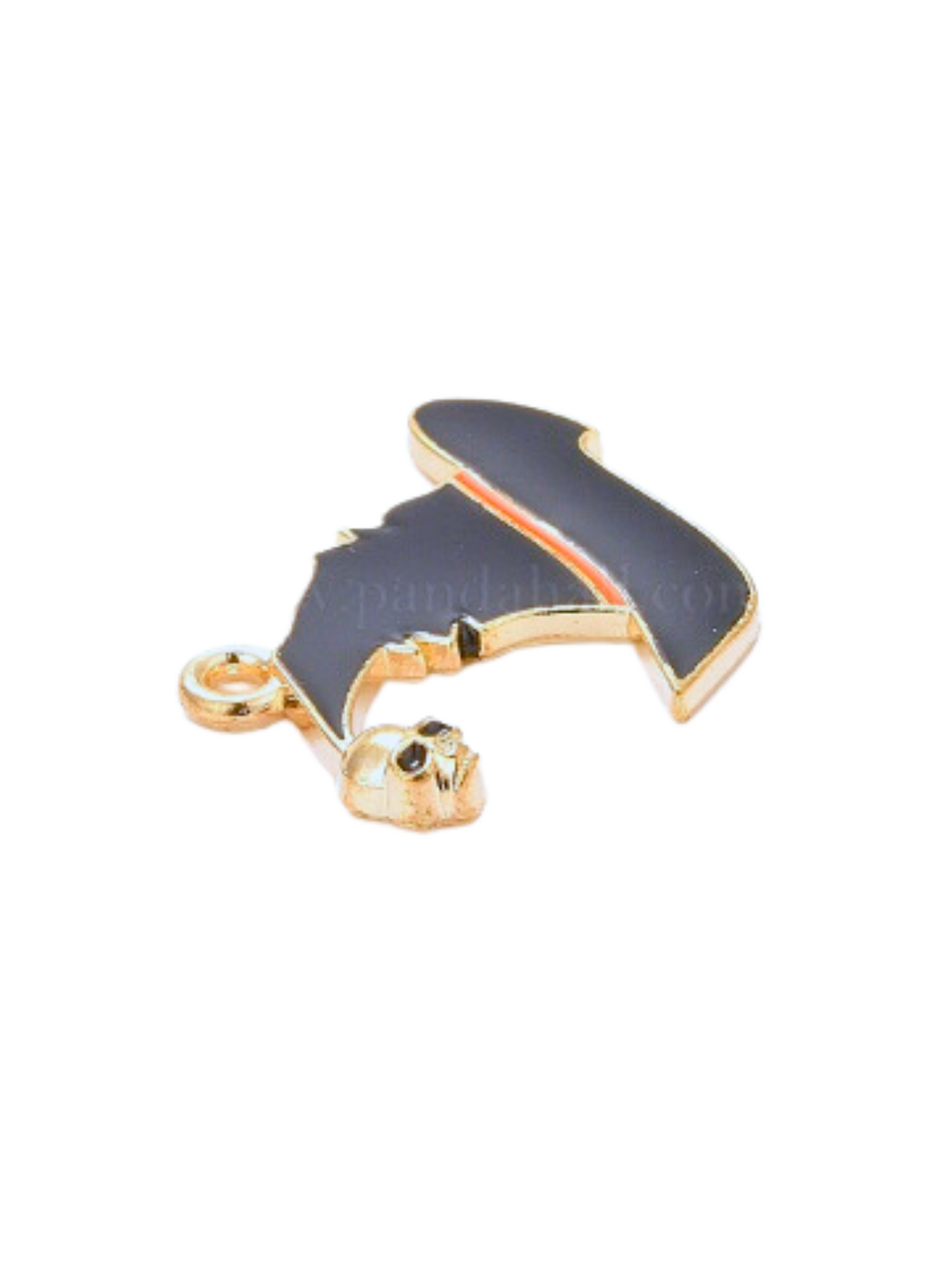 Gold Spooky Witch Hat Charm