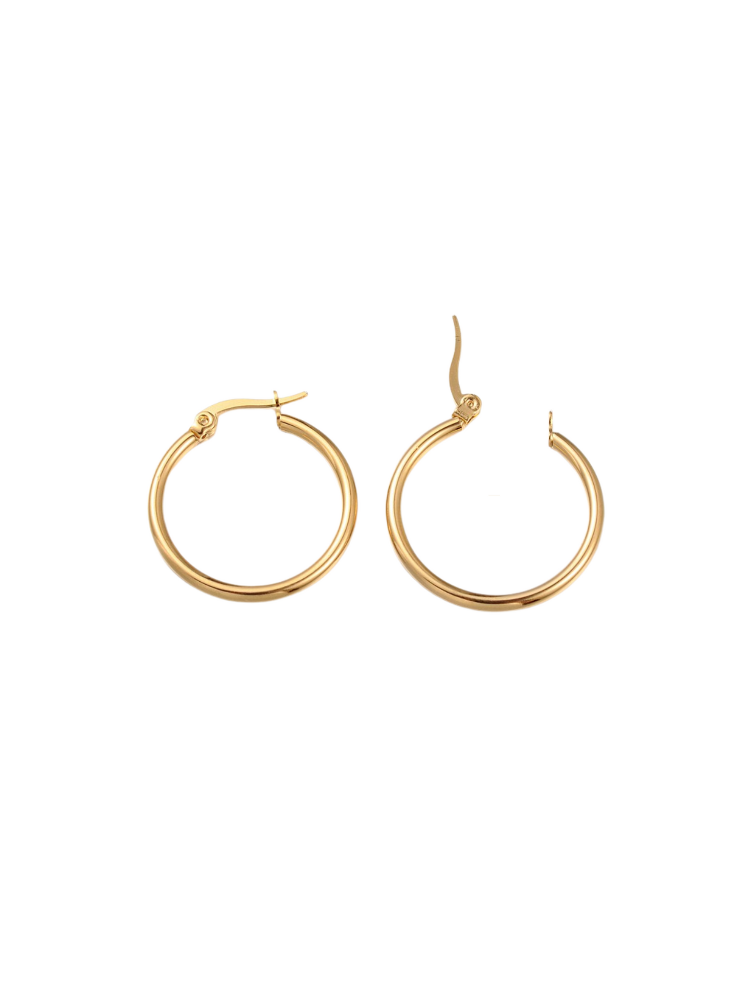 Open Gold Classic Hoops