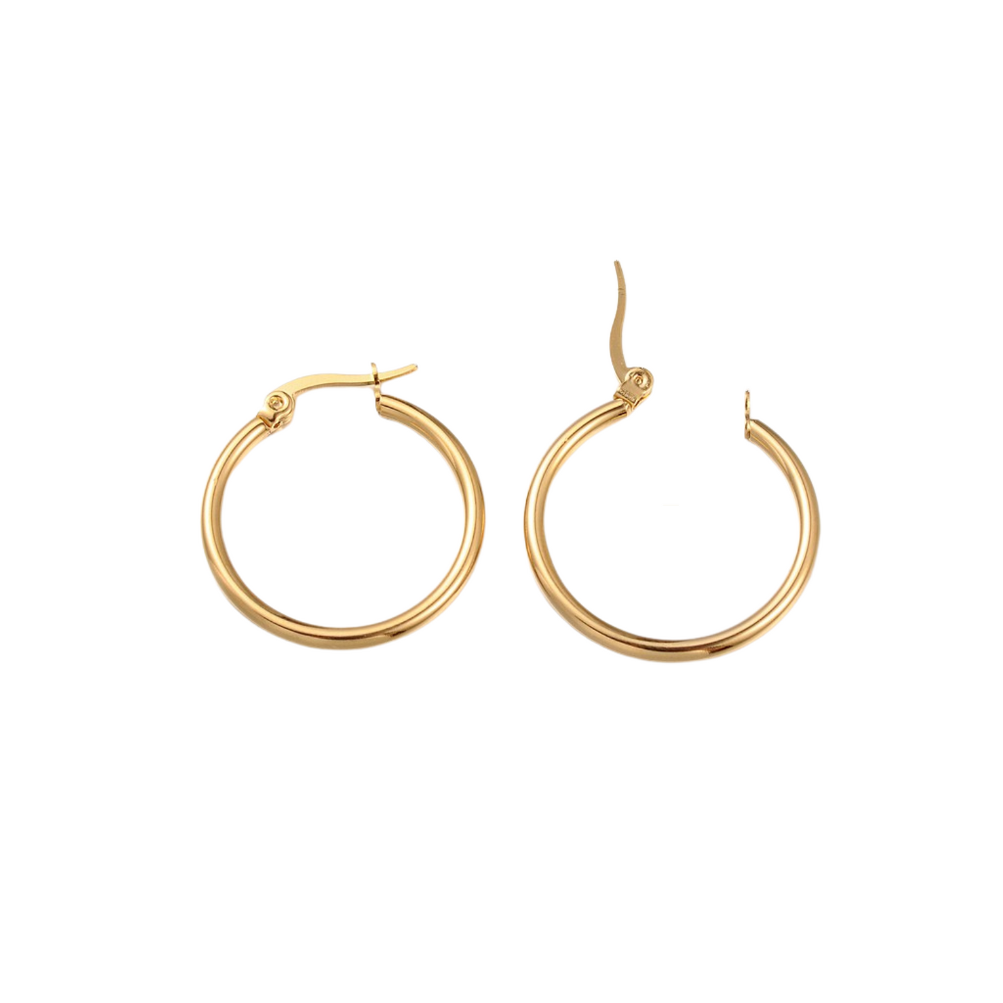 Open Gold Classic Hoops