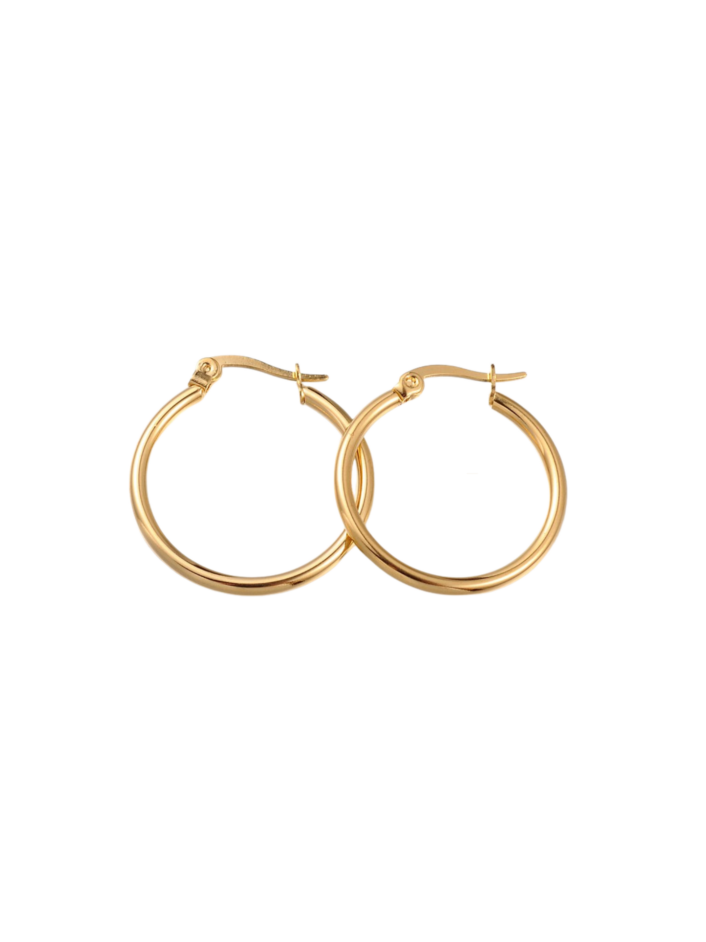 Closed Gold Classic Hoops