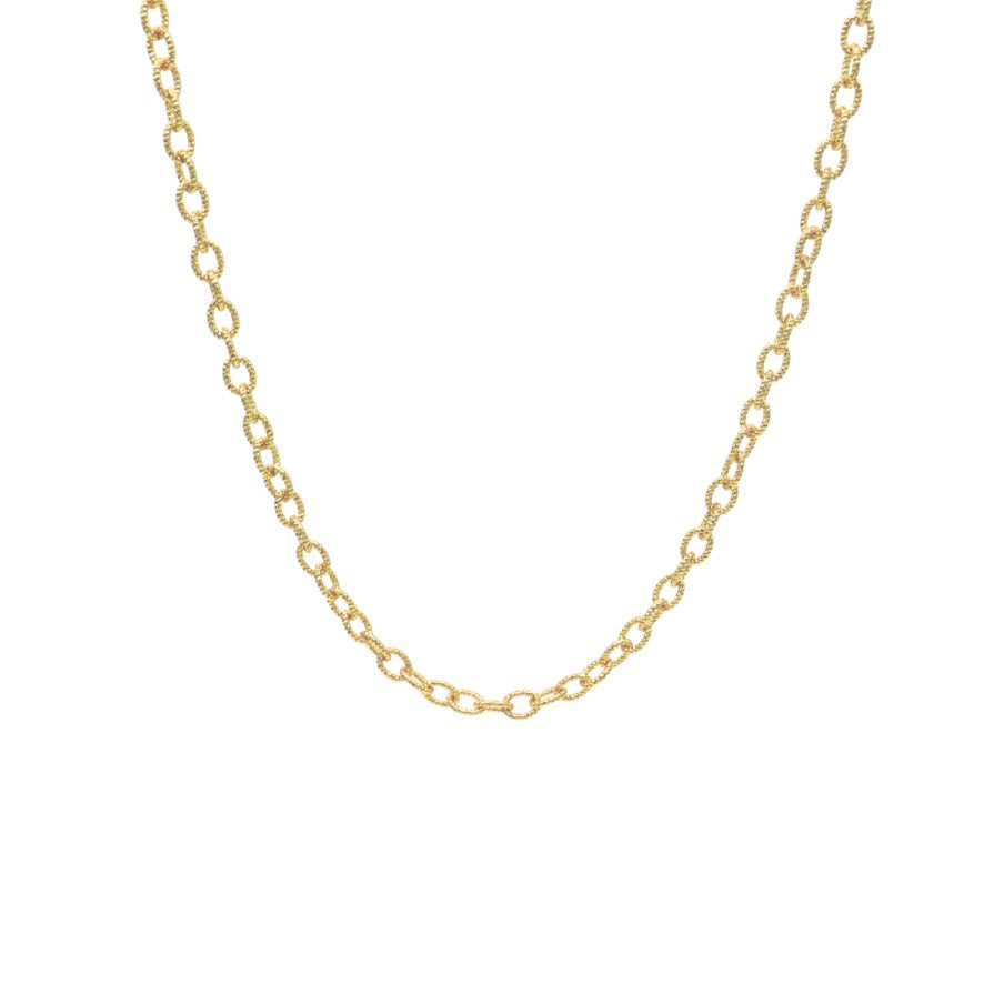 Close up view of the Gold Alexis Necklace