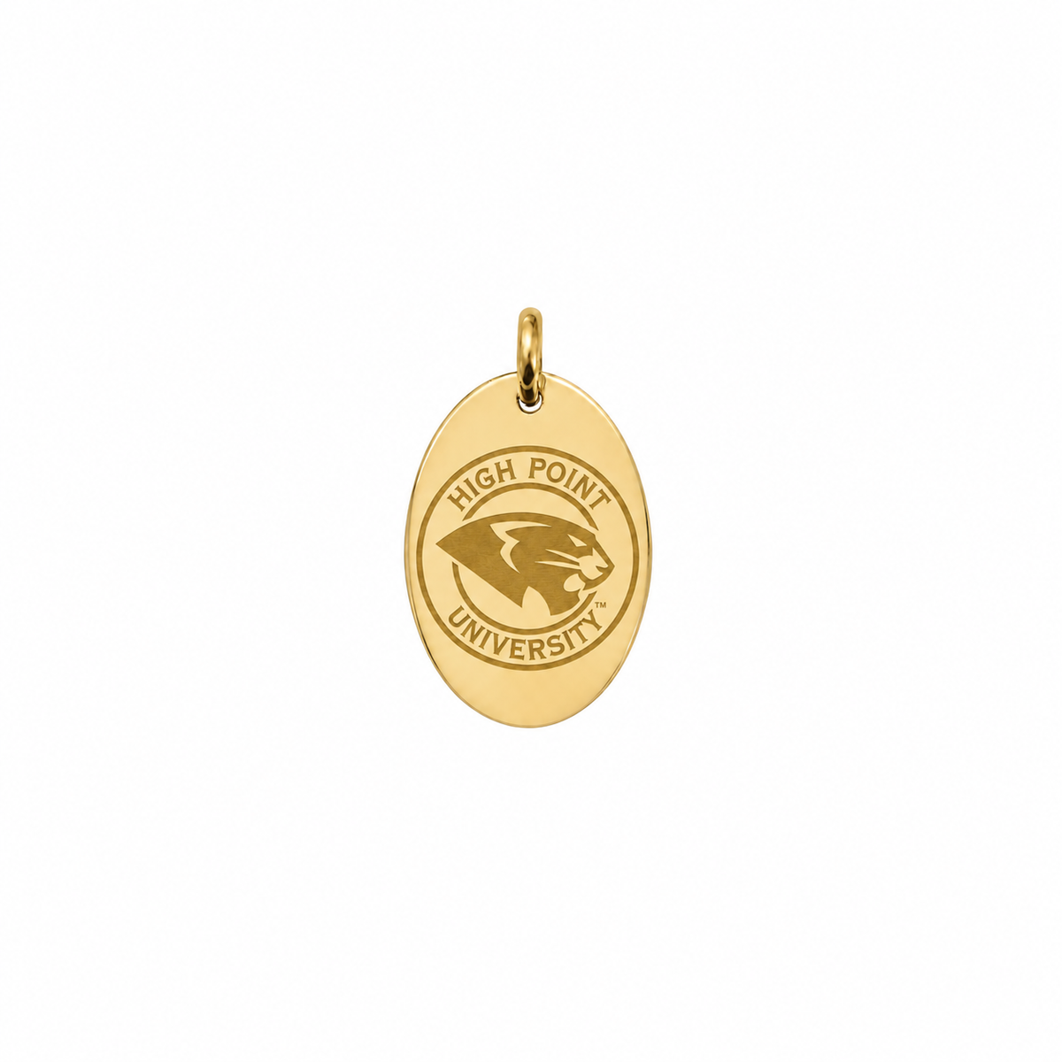High Point University Small Gold Oval- Panther Logo