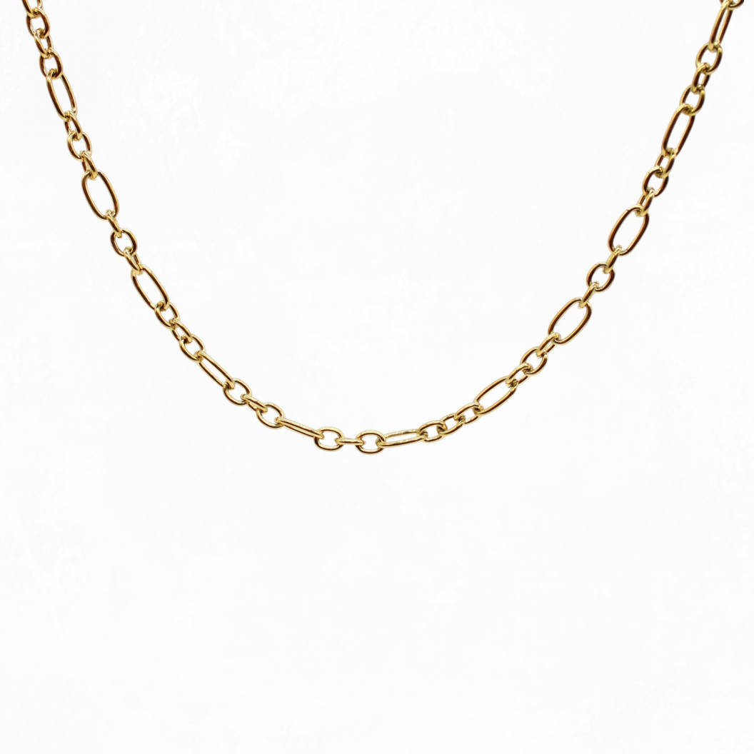 Gold Keepsake Necklace on white background