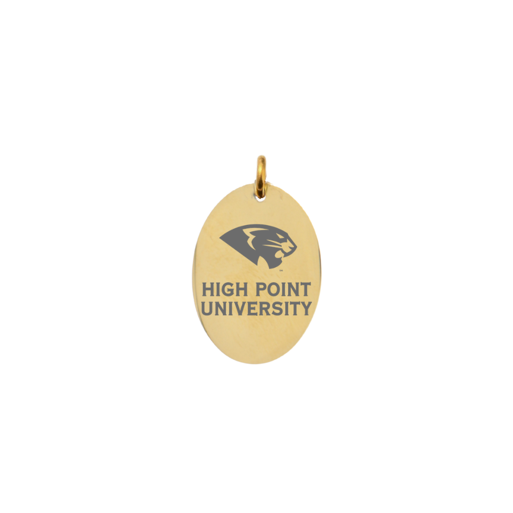 High Point University Large Gold Oval- Full Name With Panther
