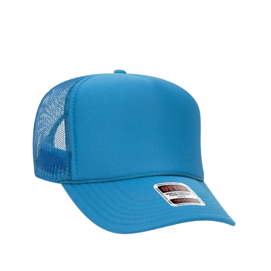 Front view of the Turquoise Trucker Hat