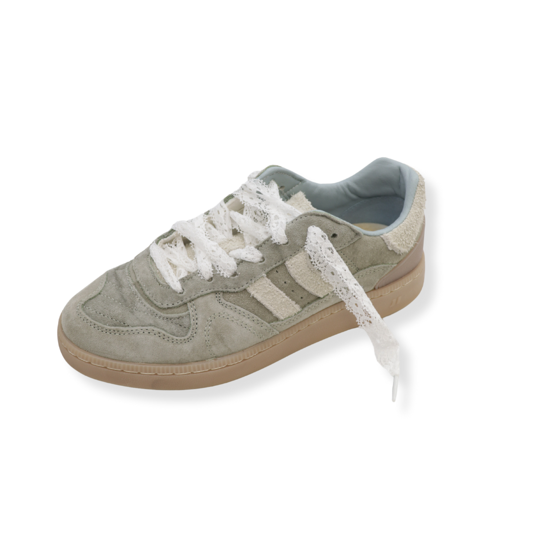 Assorted Lace Shoe Laces on a shoe