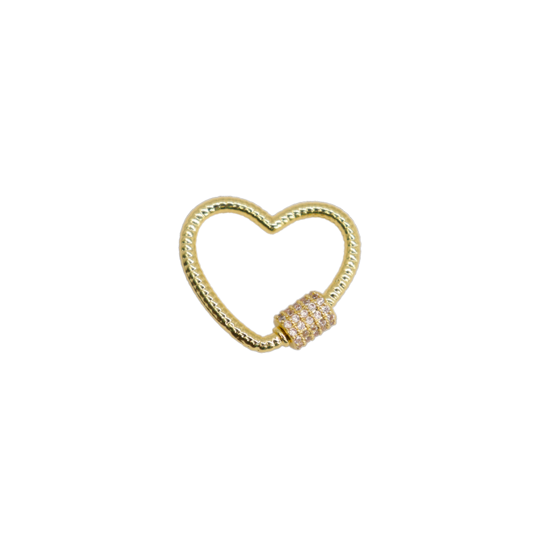 Gold Heart Gabi Carabiner