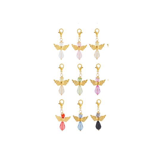 Front of nine Angel Pendant Clip Shoe Charm