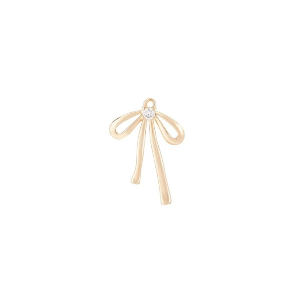 Gold Coquette Bow Charm