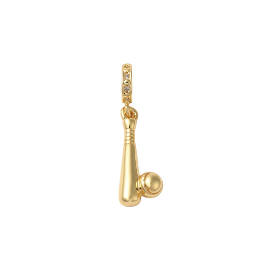 Front of the Gold Home Run Charm
