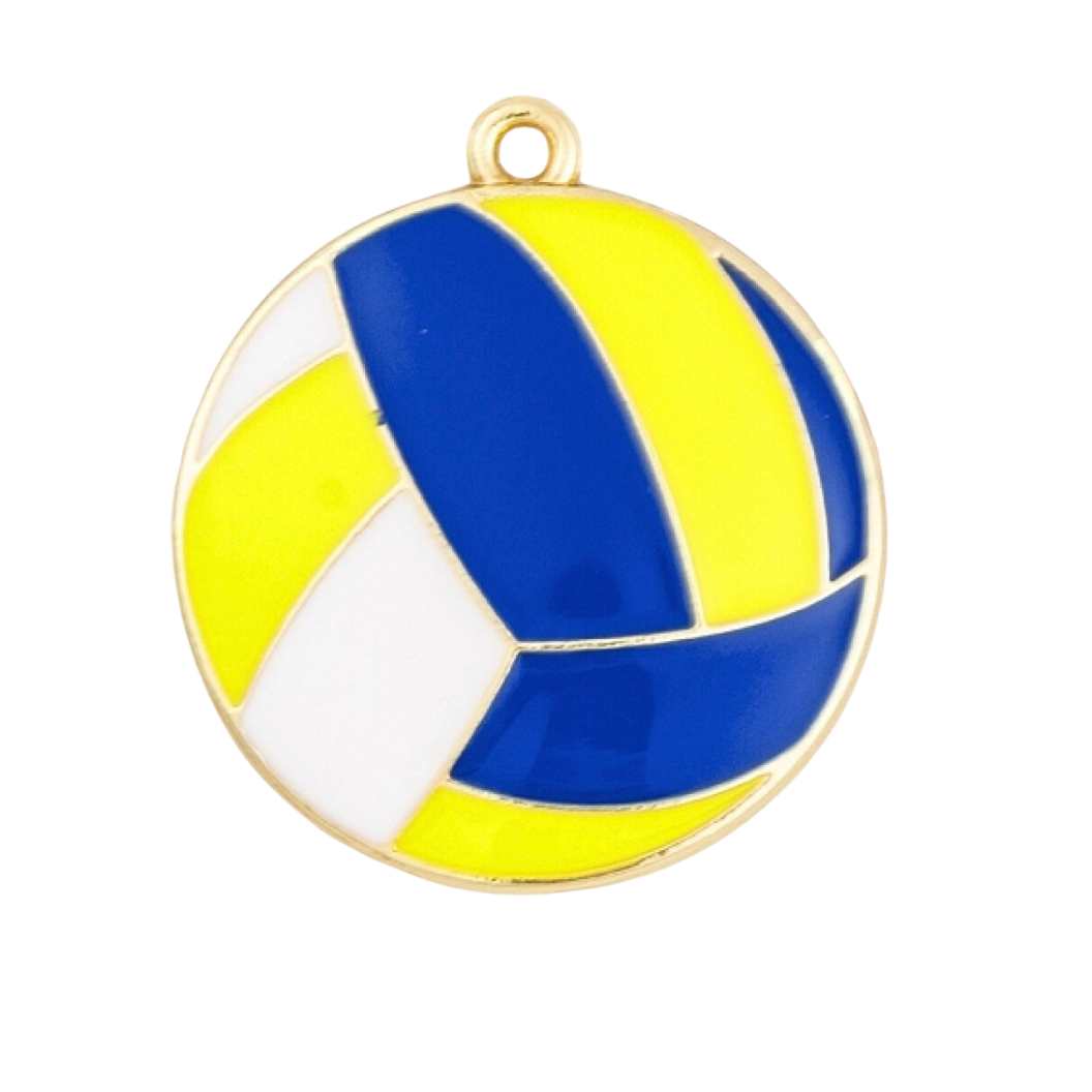 Gold Volleyball Charm – The Charm Bar Company Retail