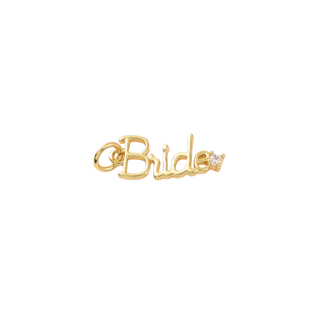 Gold Minimalistic "Bride" Charm
