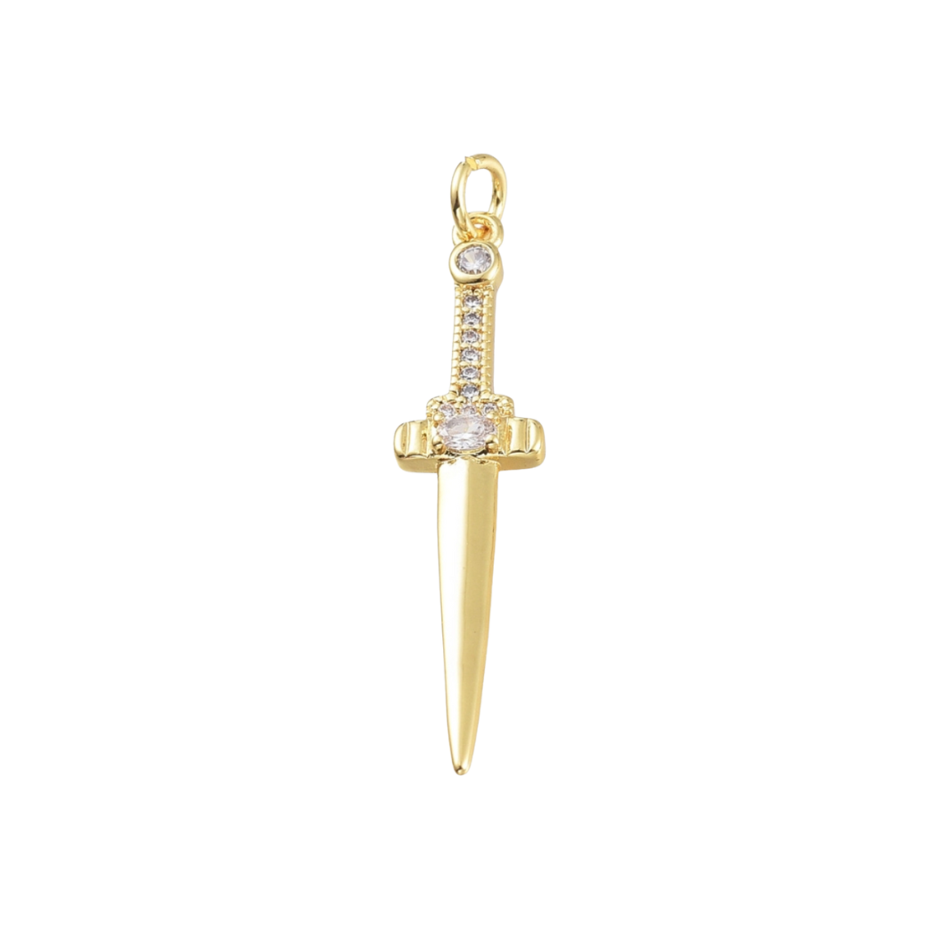 Gold Sword of the Spirit Charm