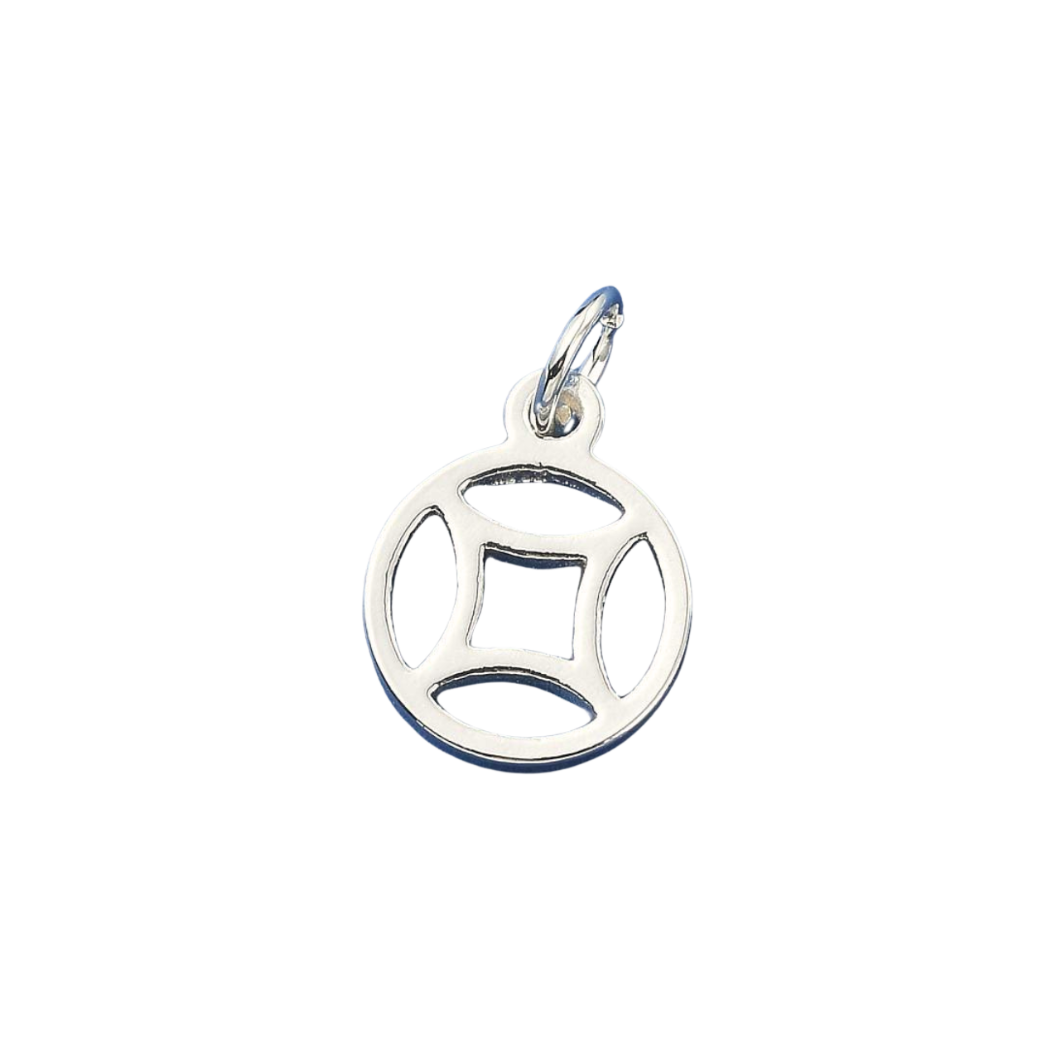 Silver Harmony Disc Charm