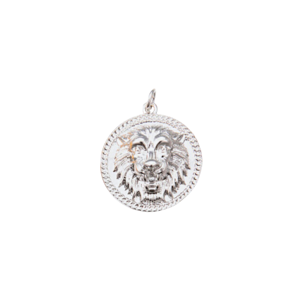 Silver Let Me Hear You Roar Lion Charm