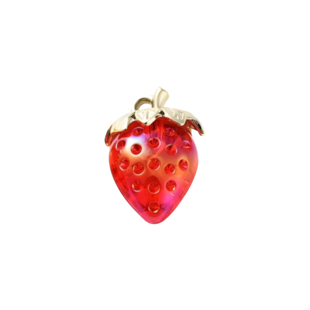 Gold Large Lanyard Strawberry Charm