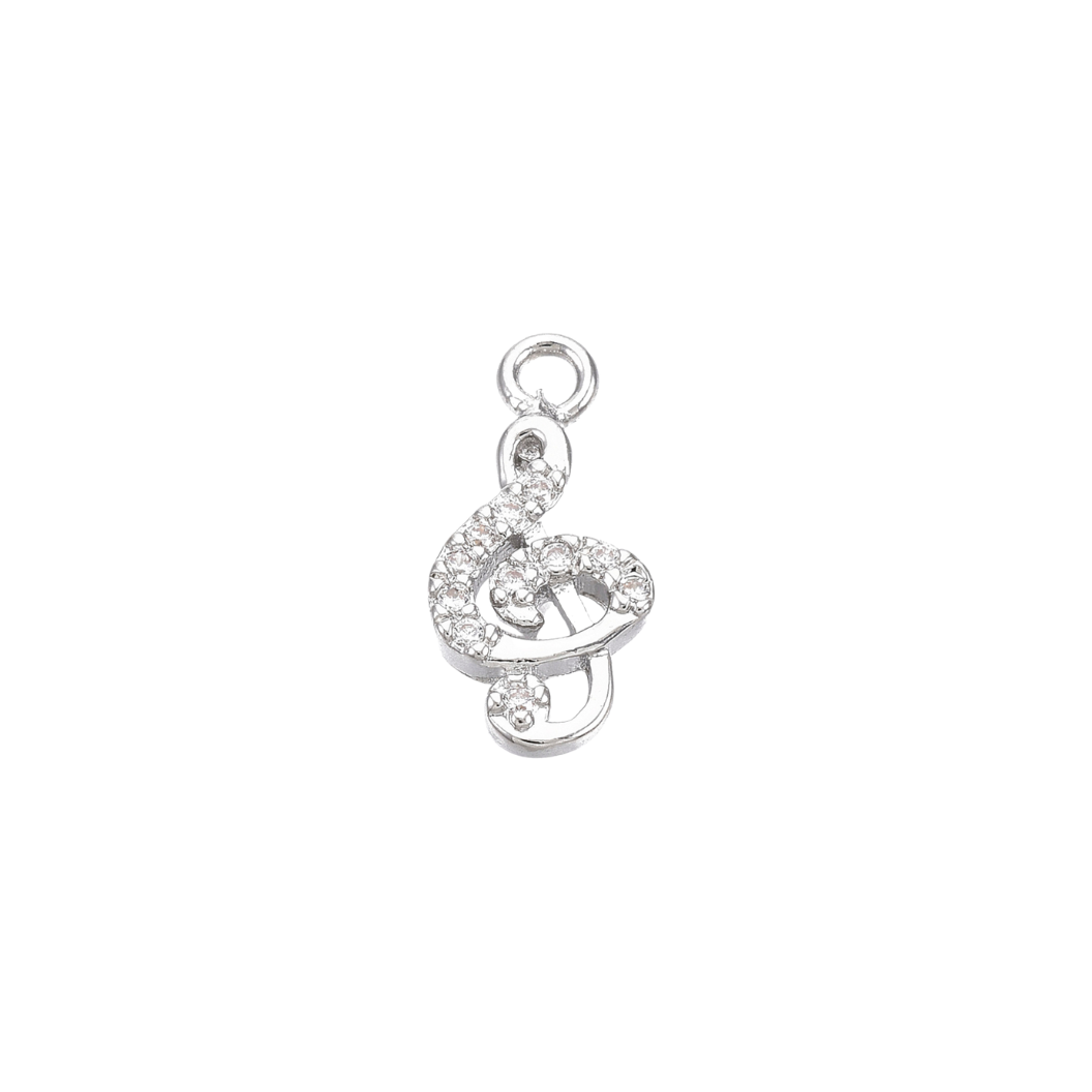 Silver Treble Clef Charm