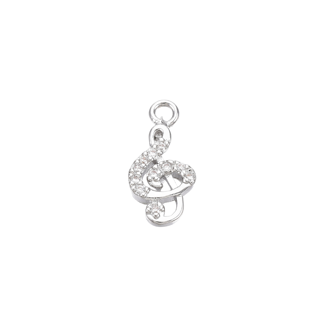 Silver Treble Clef Charm