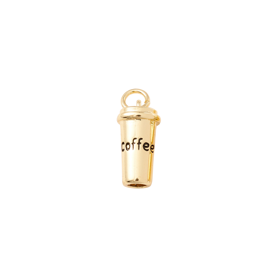 Gold Cup of Ambition Coffee Charm