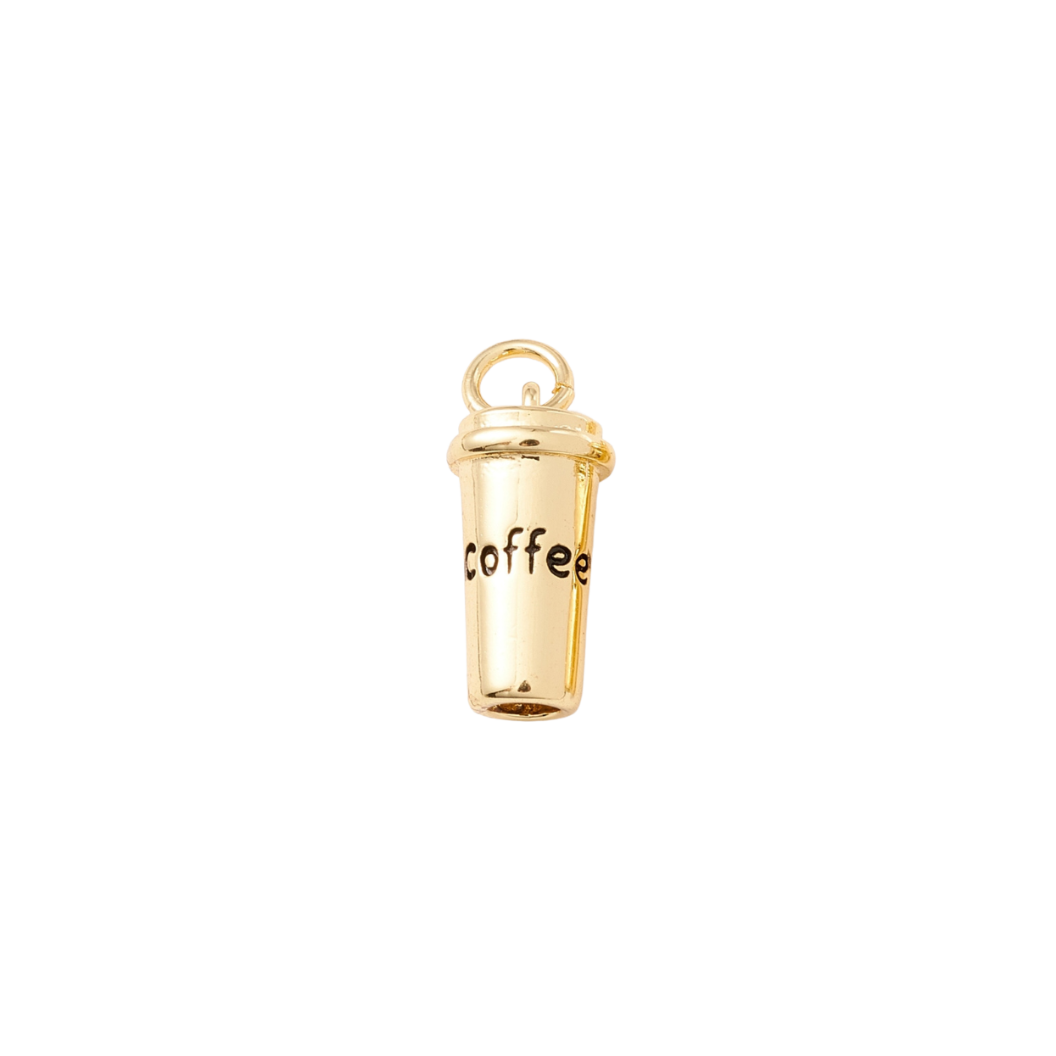Gold Cup of Ambition Coffee Charm