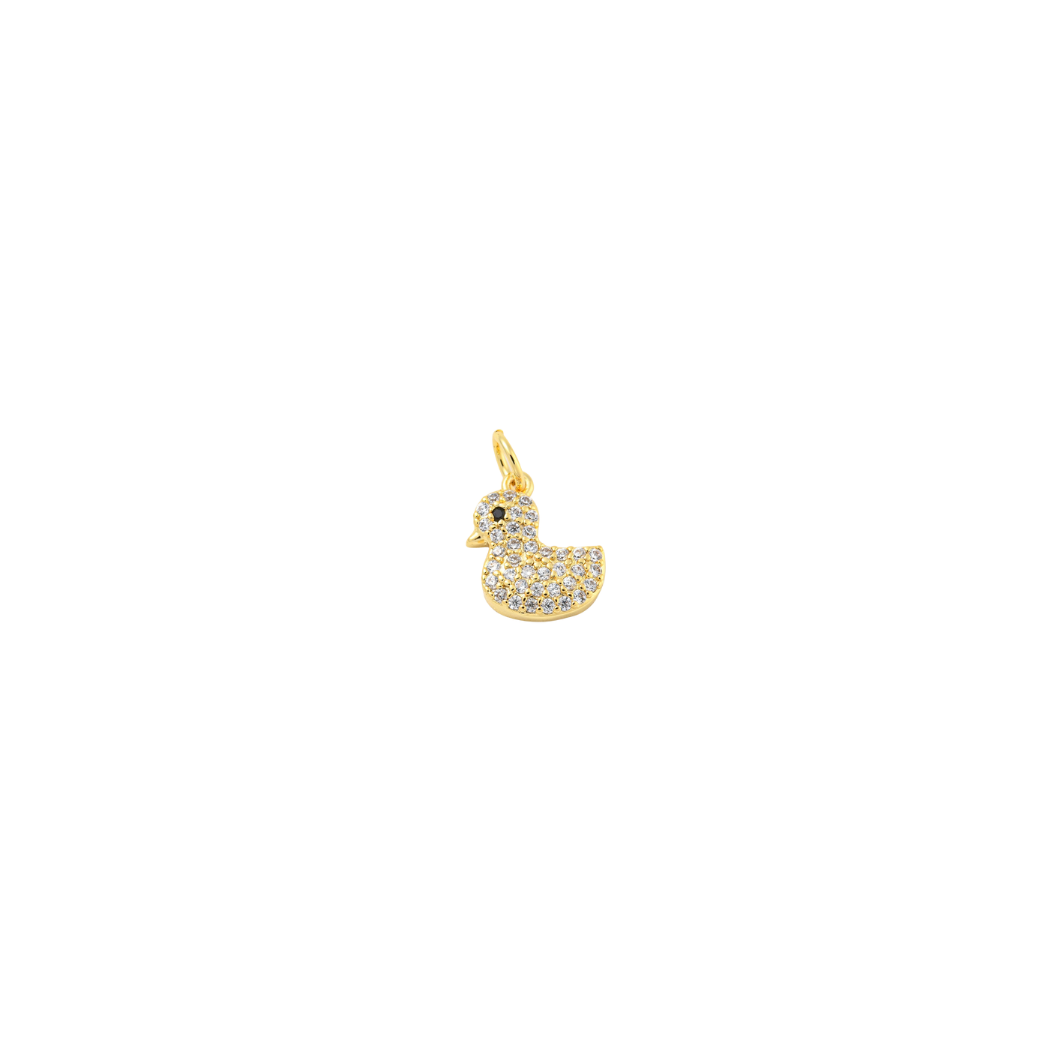 Transparent view of the Gold Rubber Duck Charm
