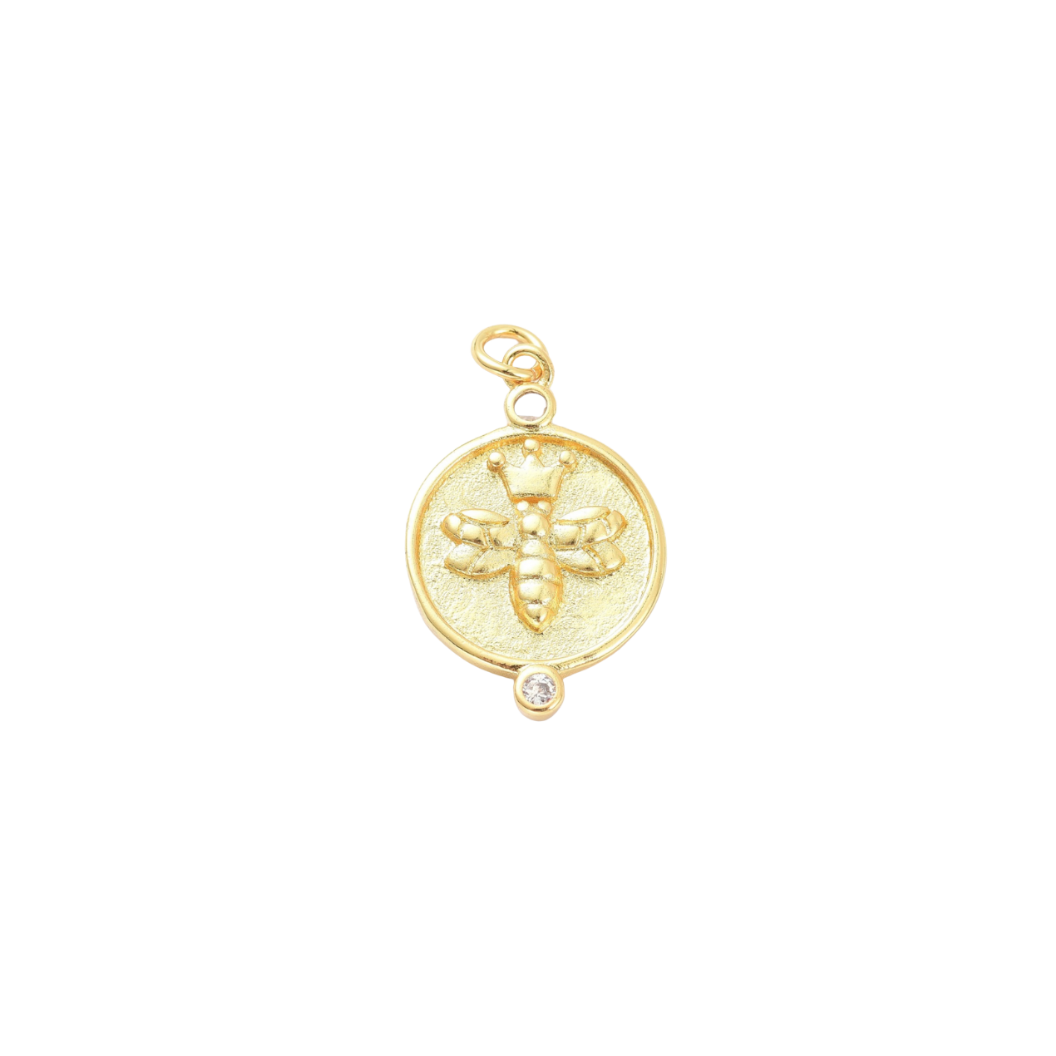Gold Busy Bee Charm
