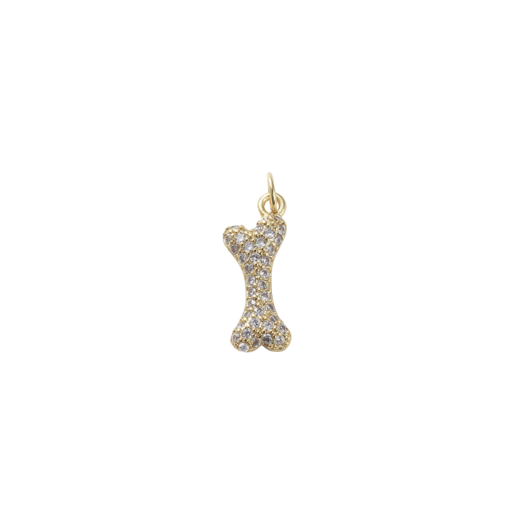 Transparent view of the Gold "Give a Dog a Bone" Charm