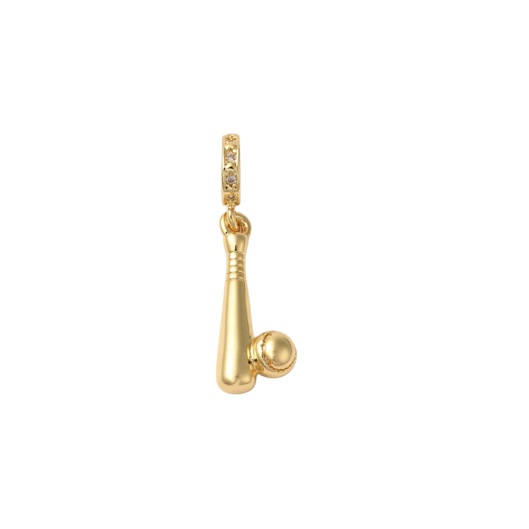Transparent view of the Gold Home Run Charm