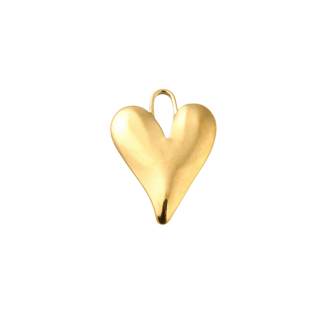 Gold Statement Heart Charm