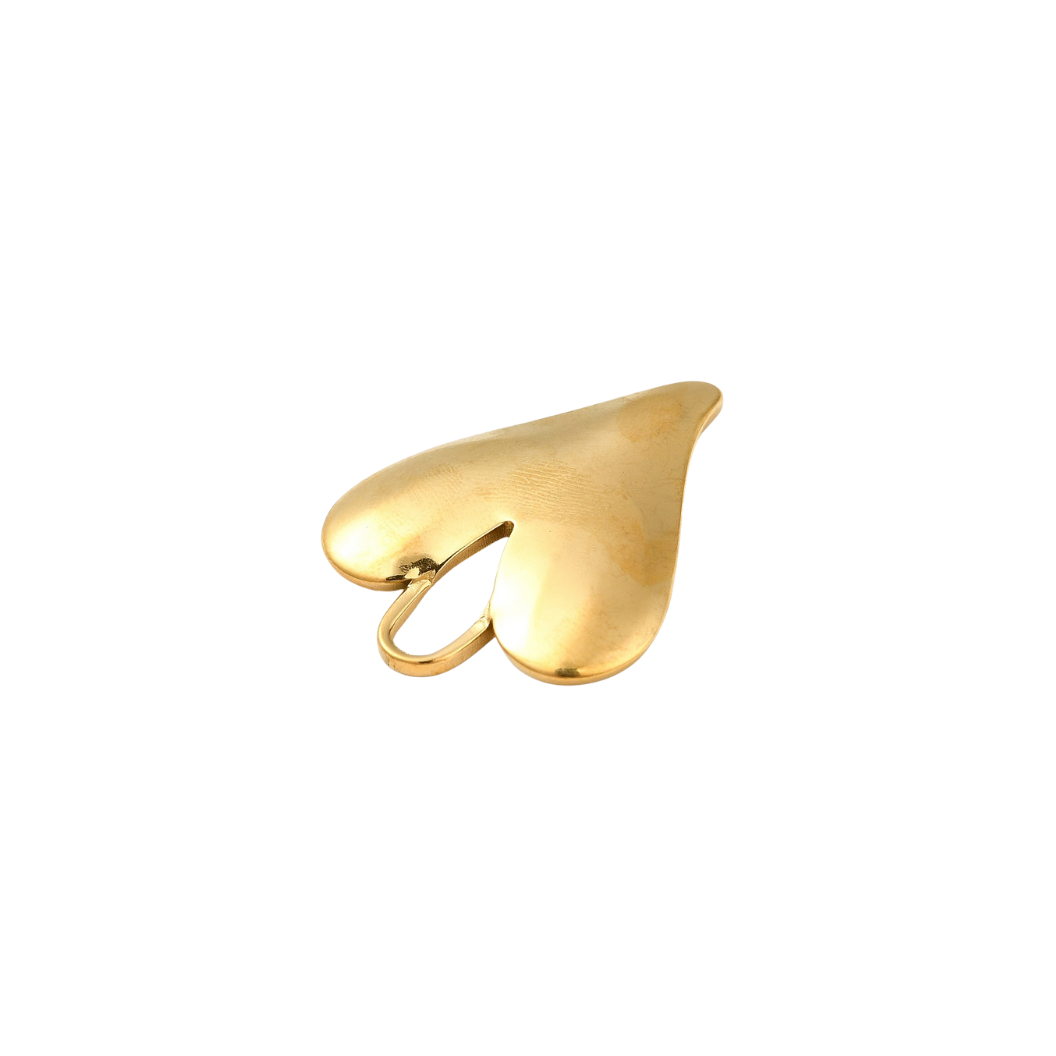 Gold Statement Heart Charm