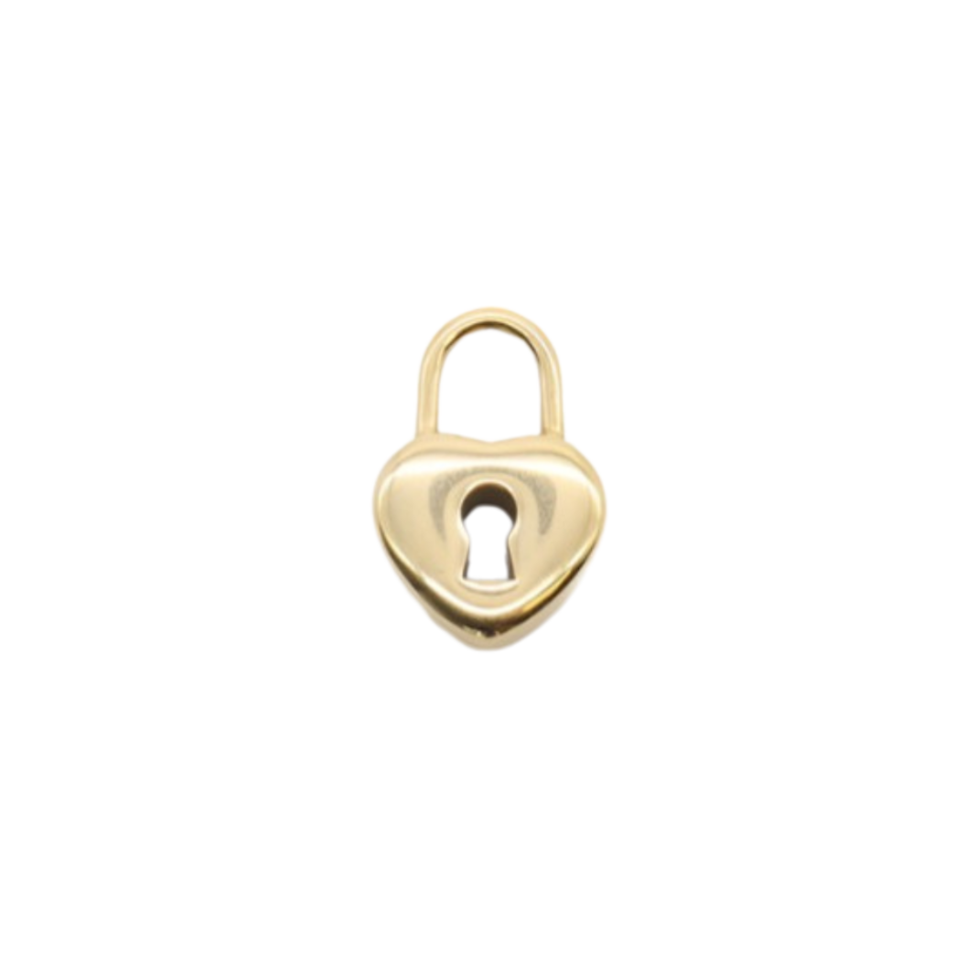 Gold Heart Locket Charm