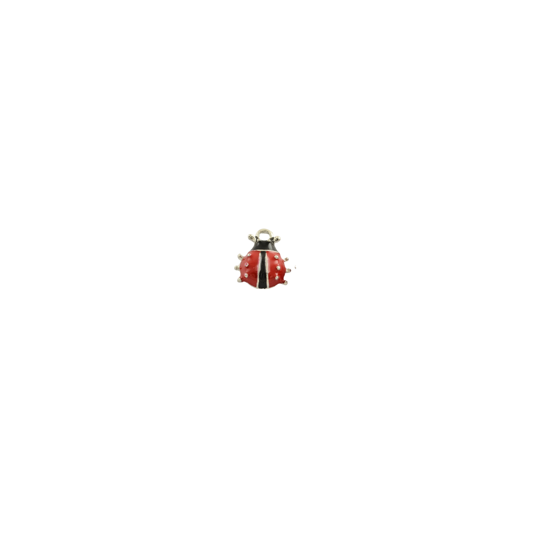 Silver Ladybug Charm