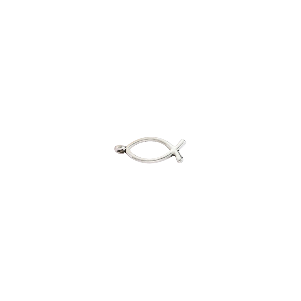 Silver Christian Fish Charm