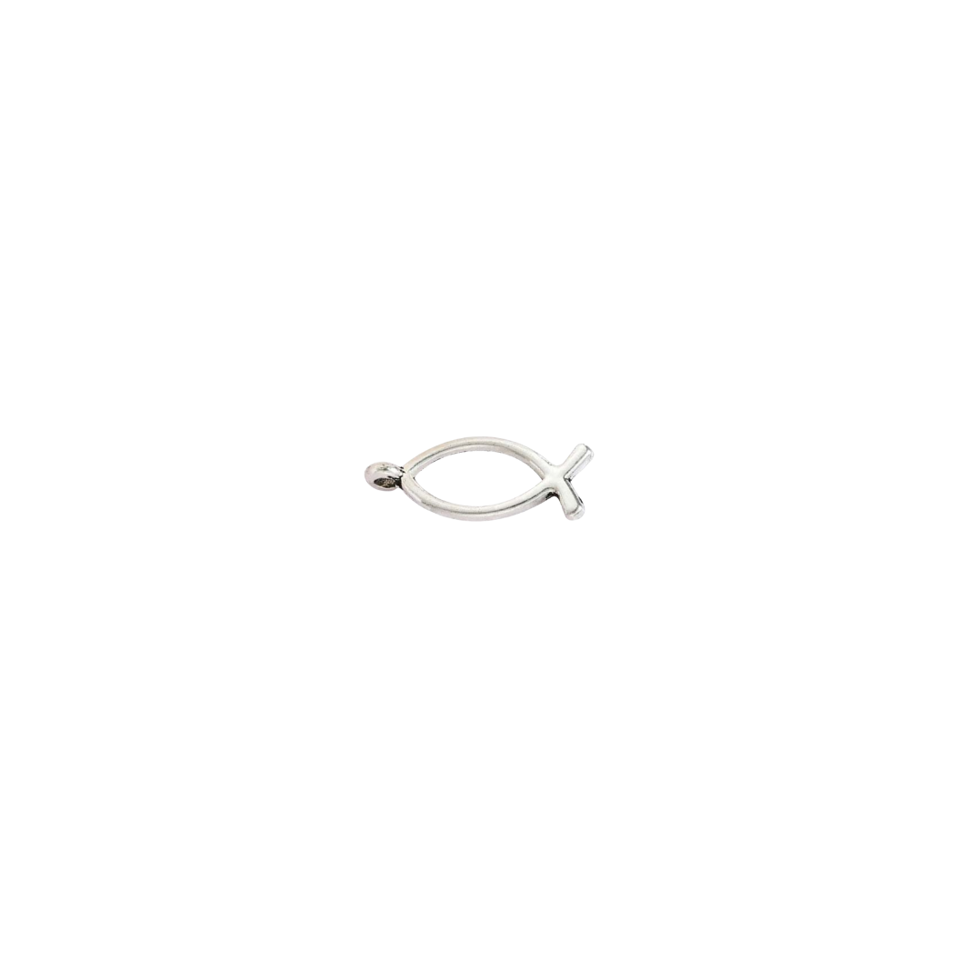Silver Christian Fish Charm