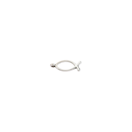 Silver Christian Fish Charm