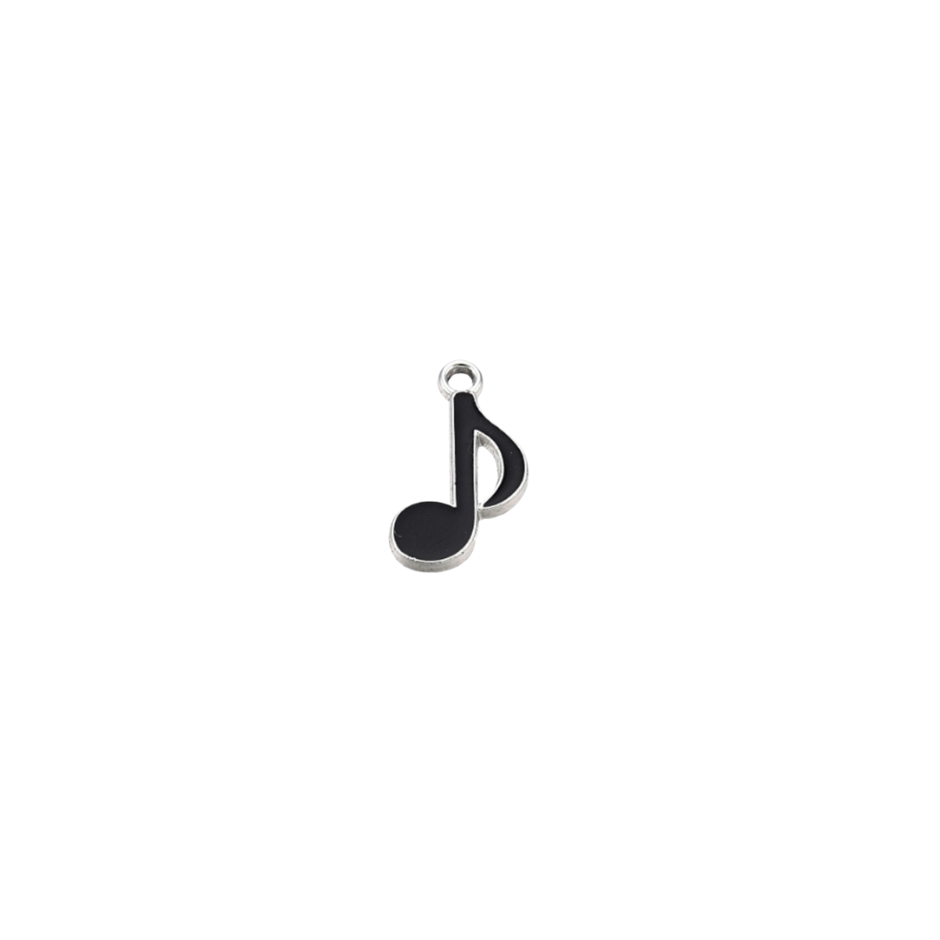 Silver Music Note Charm