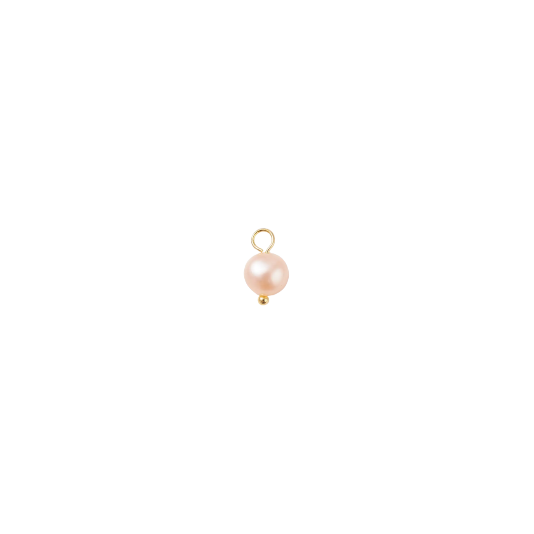Gold Natural Freshwater Pearl Charm