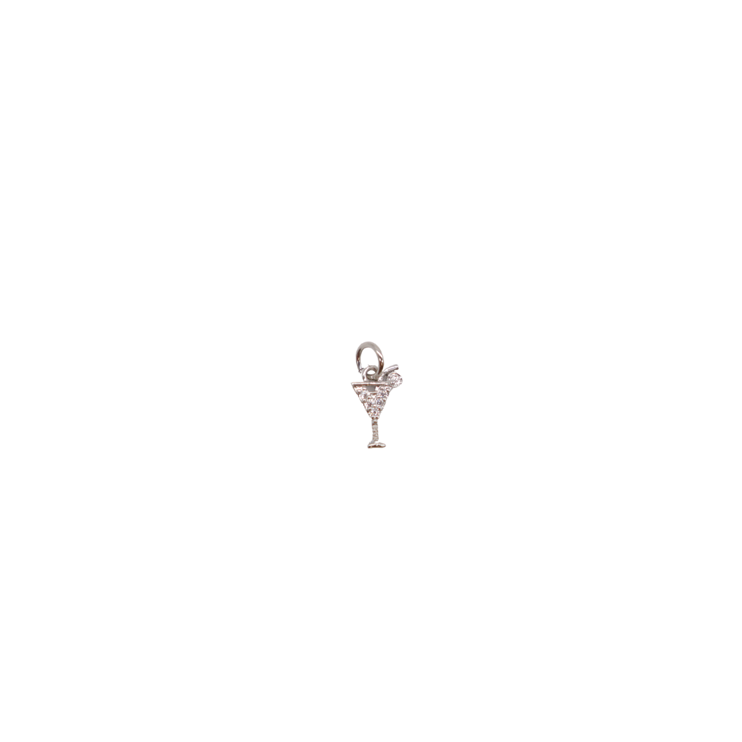 Silver 'Classic Cocktail' Martini Charm